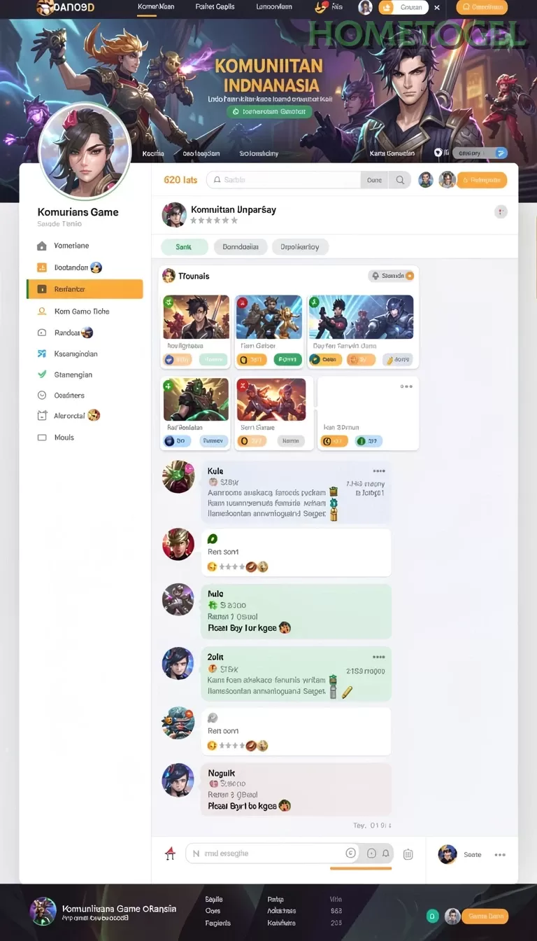 Cuplikan layar LUCKYDF — menu navigasi