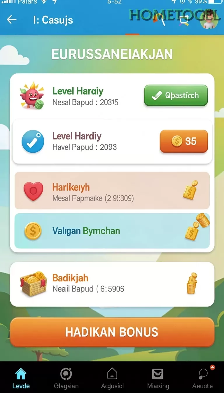 Cuplikan layar SLOTGACOR — menu navigasi